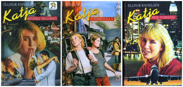 Katja books by Ellinor Rafaelsen with their Finnish covers.